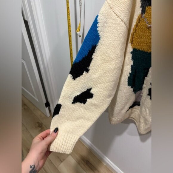 90s Wind River Mountain Climber Patterned Knitted Jumper - Picture 6 of 6